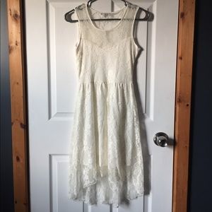 Simple White Lace Dress